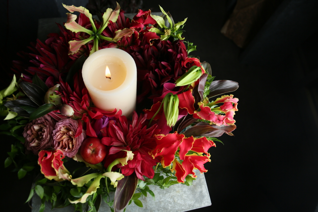 Candle Wreath Arrangement