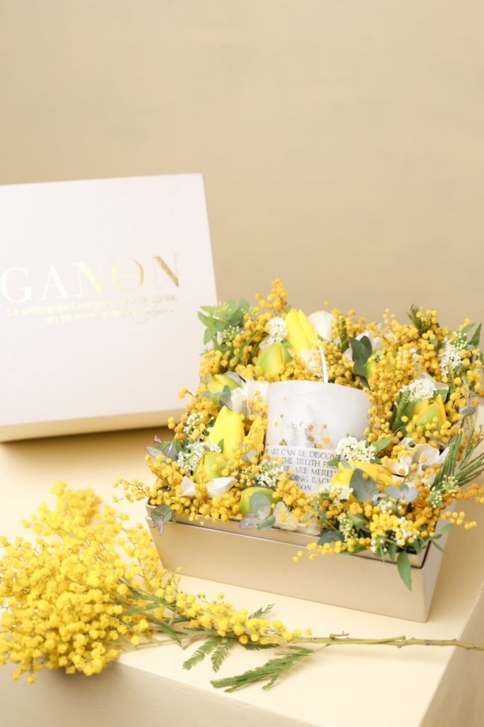 Mimosa Candle Box（ミモザキャンドルBOX） | GANON FLORIST-ガノン 